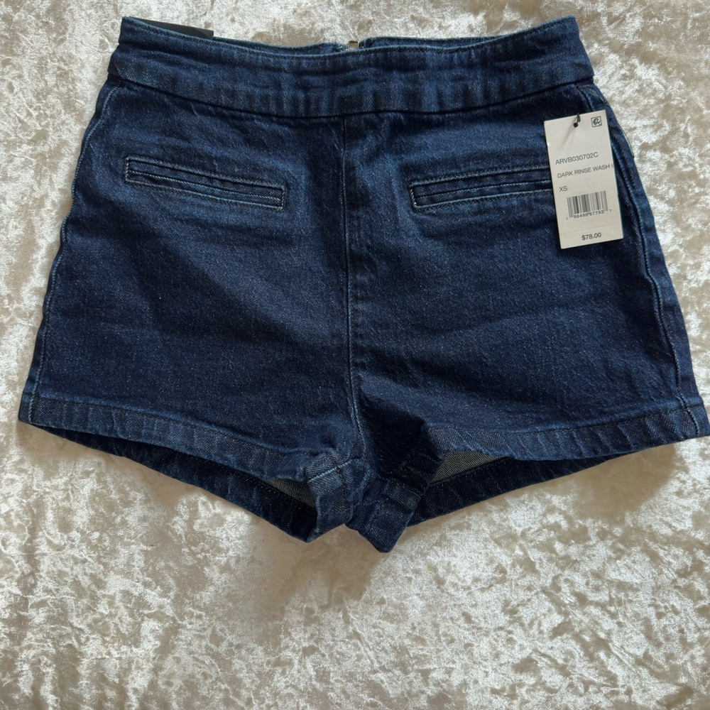 AFRM Dark Blue Jean Shorts